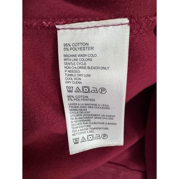 Tommy Bahama Sz Med Red Quarter Zip Pullover Casual Coastal Prep Timeless Basic - Picture 8 of 8